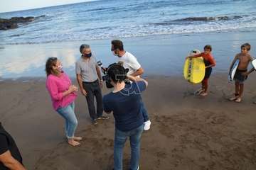 Grabación del reportaje del programa Buenas Tardes Canarias/TA.